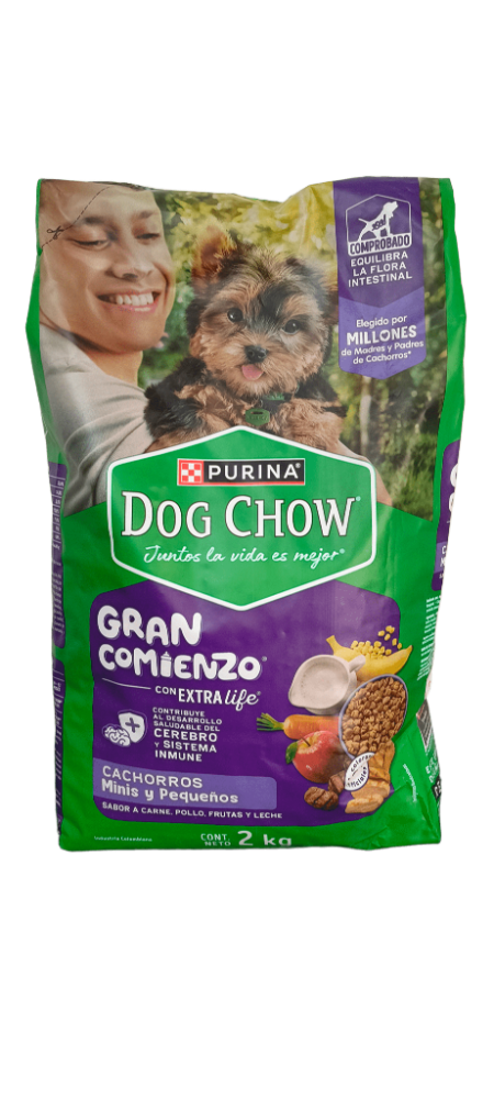 DOW CHOW GRAN COMIENZO CACHORROS MINIS Y PEQUEÑOS 2kg