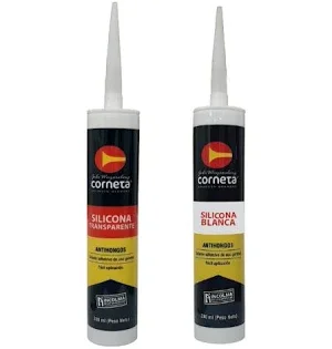 SILICONA CORNETA TRANSPARENTE ANTIHONGOS