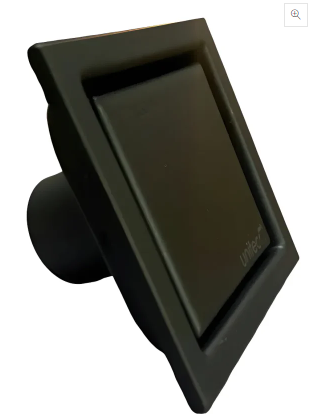 REJILLA CON BORDE LUJO NEGRA 10X10 UNITEC 16165836