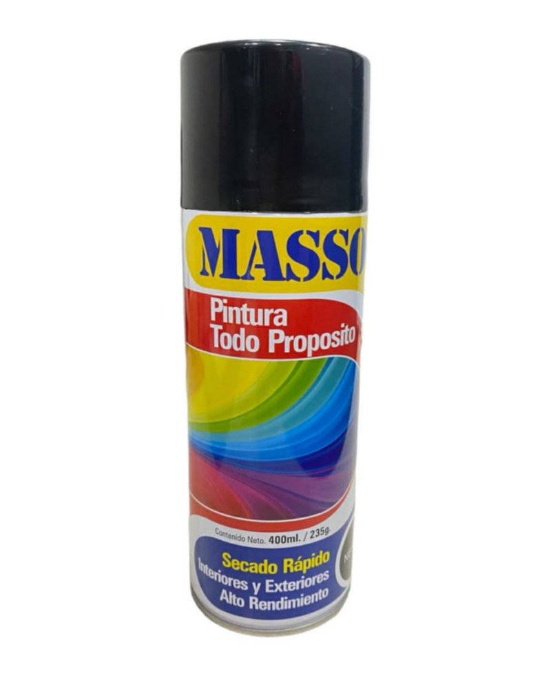 PINTURA MASSO TODO PROPOSITO NEGRO 400 ML