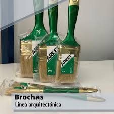 BROCHA 4" DORADA M/P VERDE (ARKET)