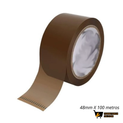 Cinta Adhesiva x 100 Mts. Cafe Oscuro