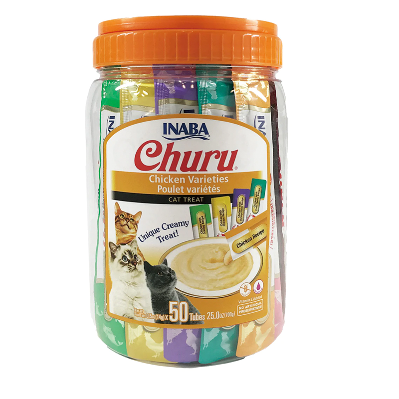 Churu Tarro Para Gato 50 Unids Pollo Variado