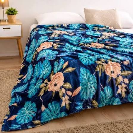 MANTA DE PLUSH ESTAMPADA DE 2 1/2 PLAZAS