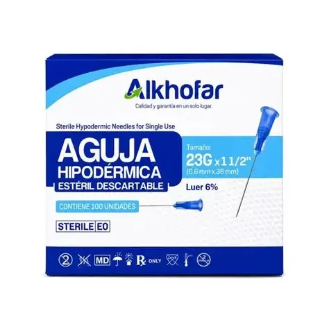 AGUJAS HIPODERMICAS 18-26