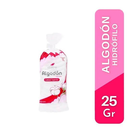ALGODON STERILAB X 25G 12+1 UNID