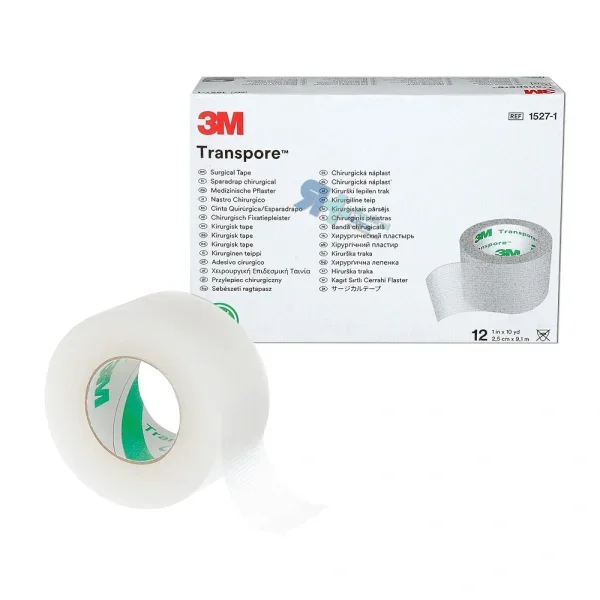 3M ESPARADRAPO TRANSPORE X 2.5 X 9.1cm