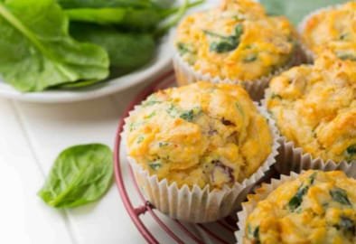 Muffin de queso y hierbas