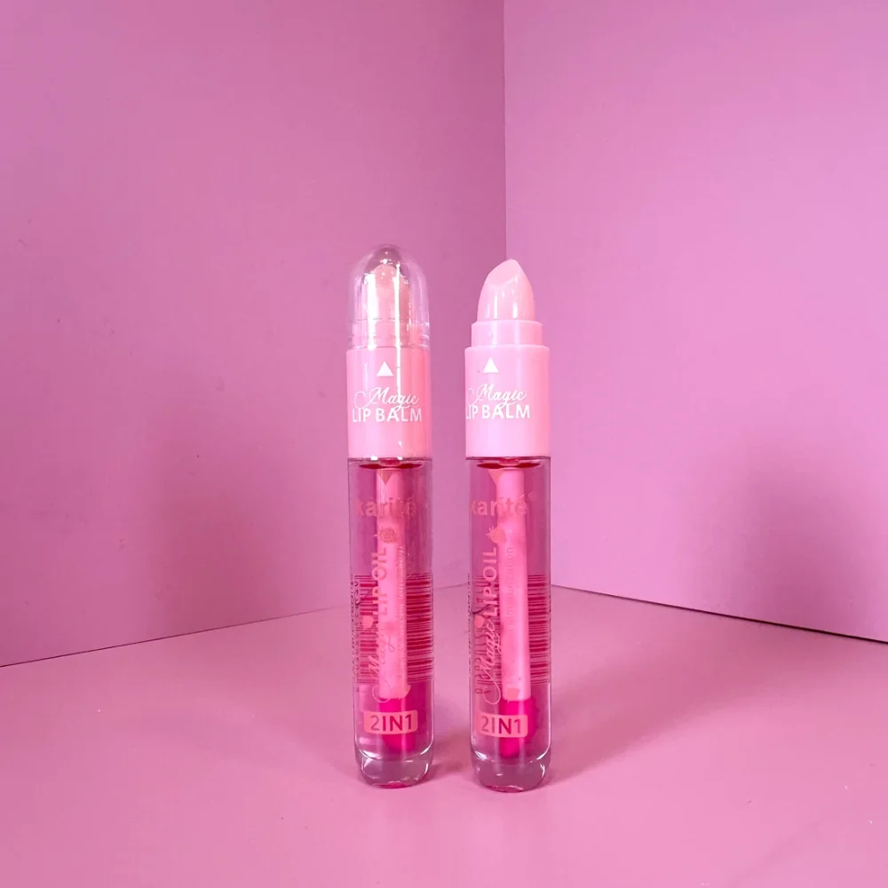 Labial Balsamo Doble liquido y en barra
