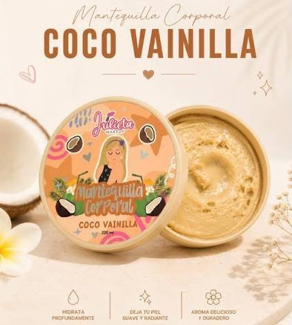 Mantequilla Corporal Coco Vainilla By Julieta Make up