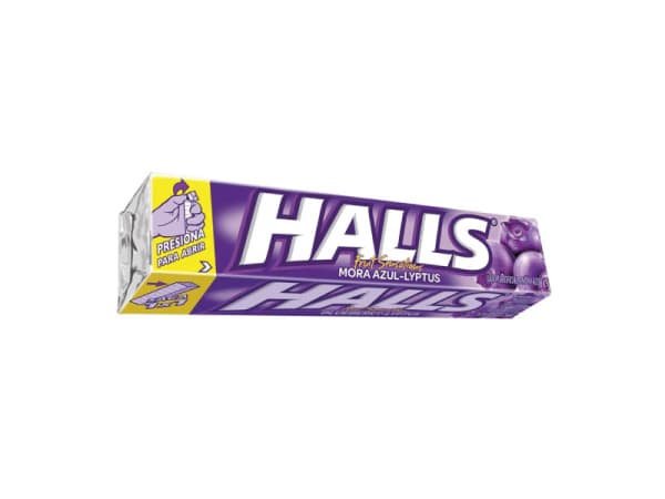 Halls barra Mora azul 25.2Gr