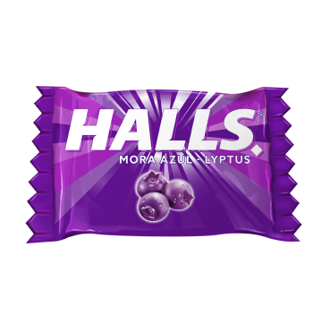 halls caramelo mora 3 g