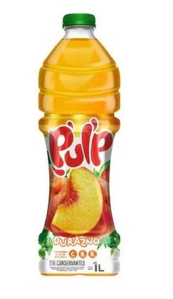 Pulp de durazno botella 1l