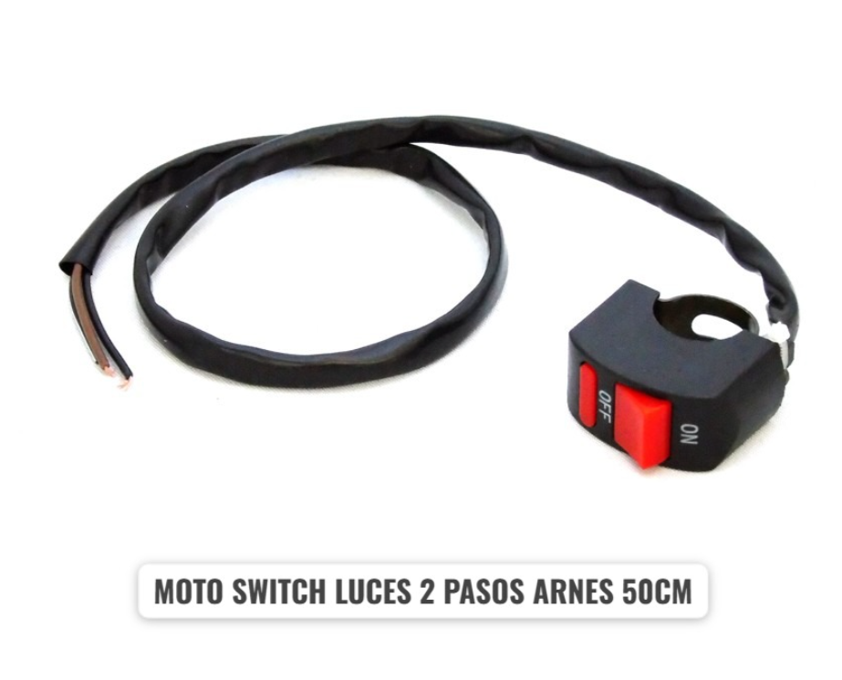 MOTO SWITCH LUCES 2 PASOS ARNES 50CM