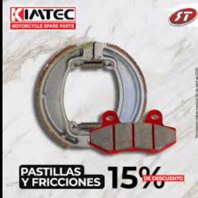 AN125 - SET DE FRICCIONES - KIMTEC