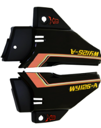 CGL125 NEW - TAPADERAS LATERALES NEGRO - JTK