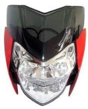 PULSAR 135LS - FAROL COMPLETO ROJO - JTK