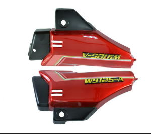 CGL125 NEW - TAPEDERAS LATERALES ROJAS - JTK