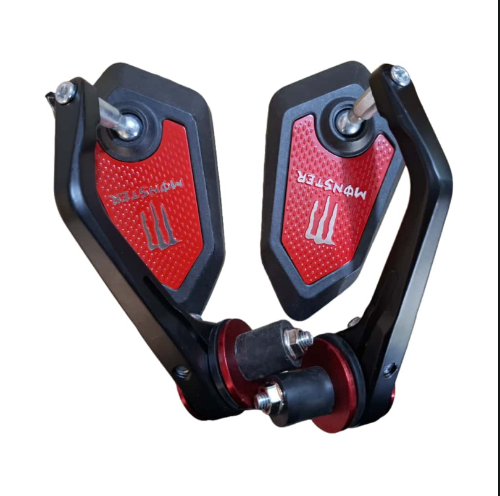 SET DE ESPEJOS MONSTER ROJO - KIMTEC