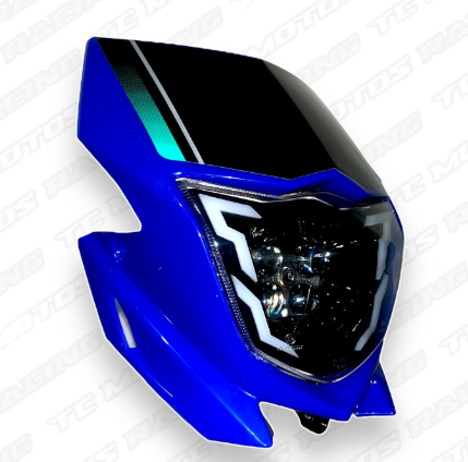 XTZ125 - FAROL COMPLETO LED AZUL - TRMJ