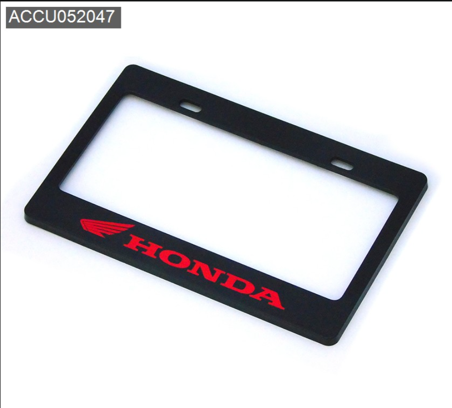 MARCO DE PLACA HONDA NEGRO/ROJO