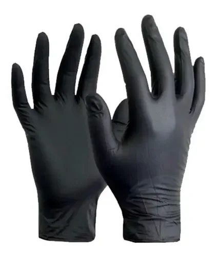 Guantes Nirtrilo Negro Mediano