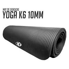 Mat de yoga K6 10mm negro