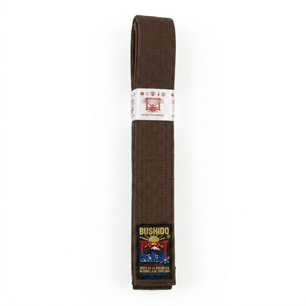 Cinturón T6 marrón de karate