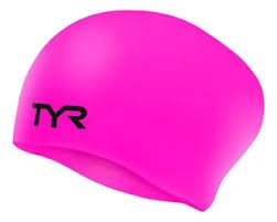 Gorro TYR silicone rosa long hair