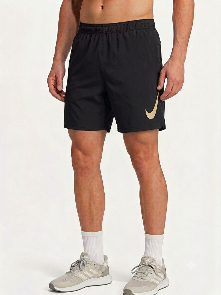 Short S negro con licra NIKE logo grande