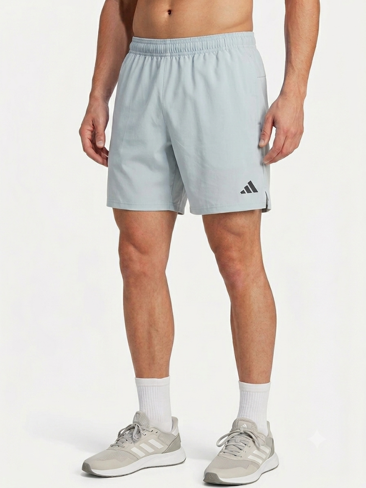 Short L azul claro con licra ADIDAS con logo negro
