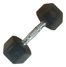 Mancuerna 10Kg  hex encauchetada k6