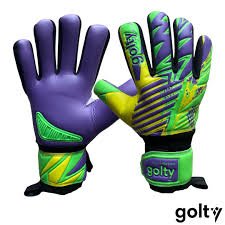 Guante 9 GOLTY verde/morado/amarillo