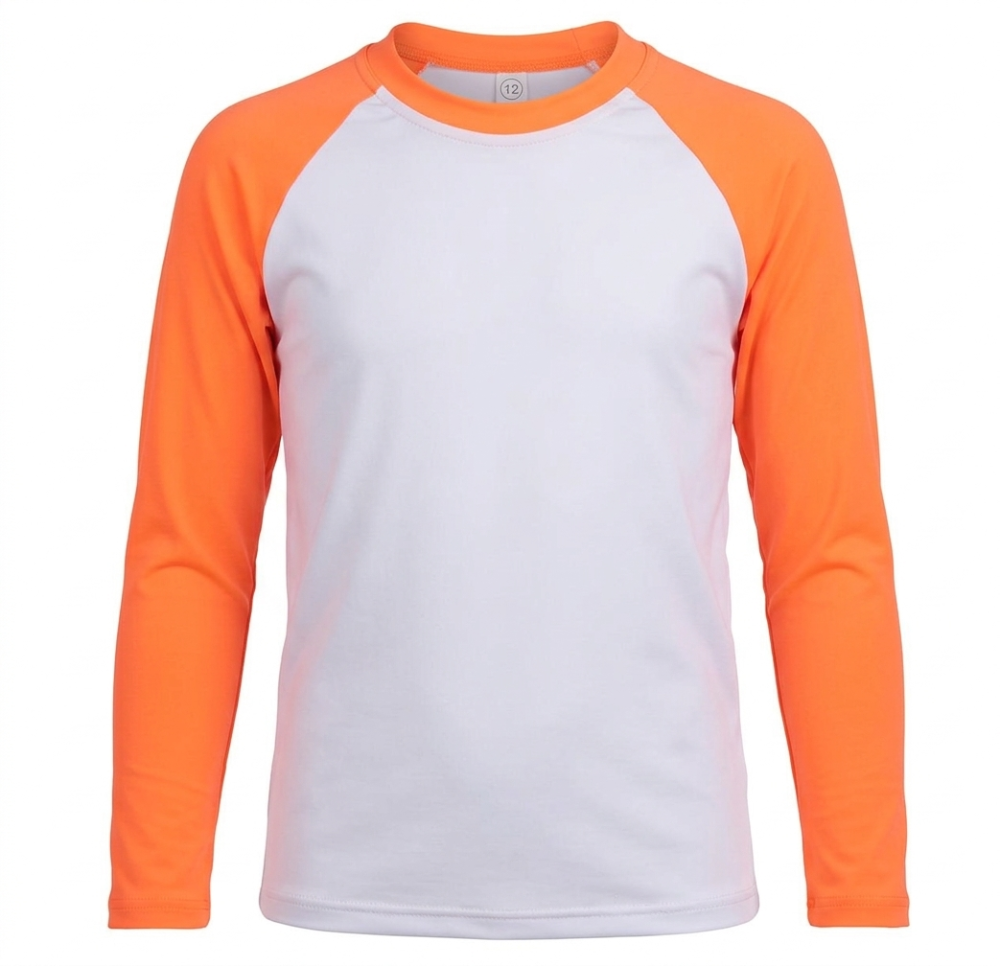 Suéter T12 dos colores DM blanco/naranja