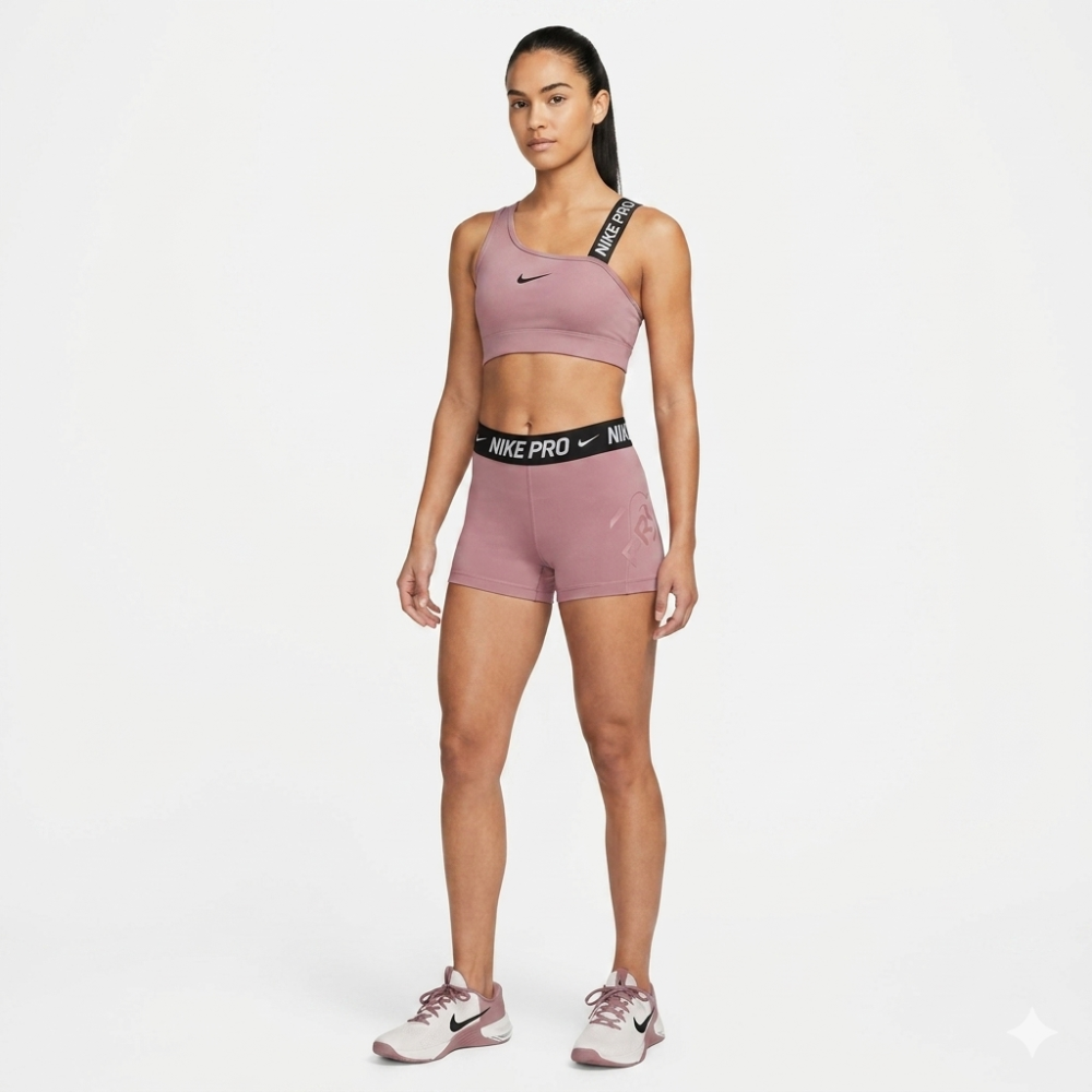 Conjunto licra y top M rosado NIKE
