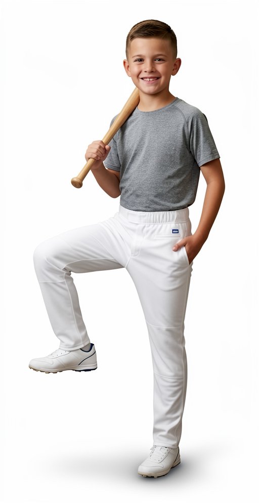 8 Pantalón blanco softball/baseball YSTON