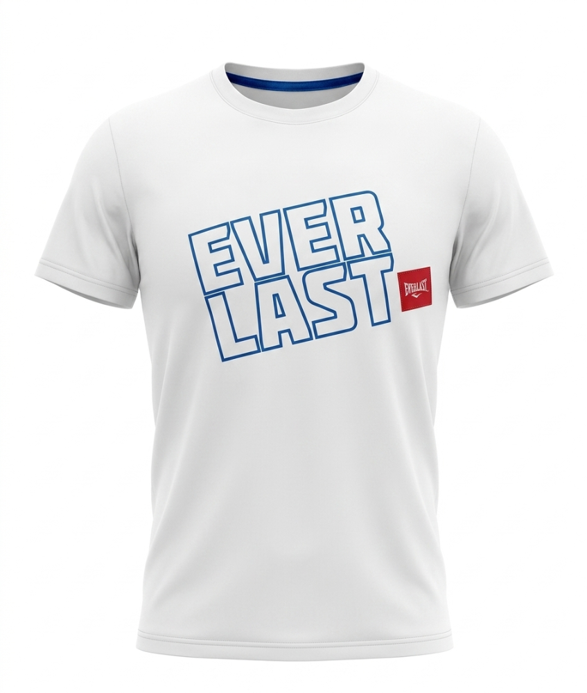 Franela T14 EVERLAST blanca con logo
