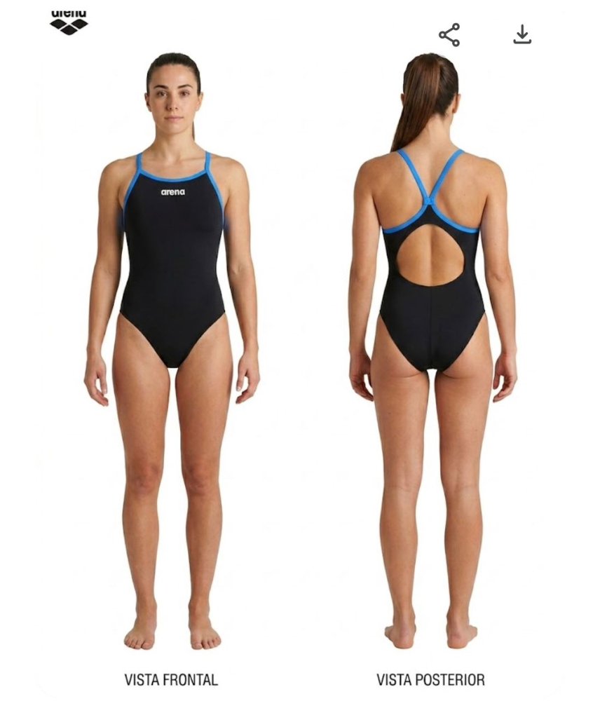 Traje de baño 28 starline Arena  con borde azul