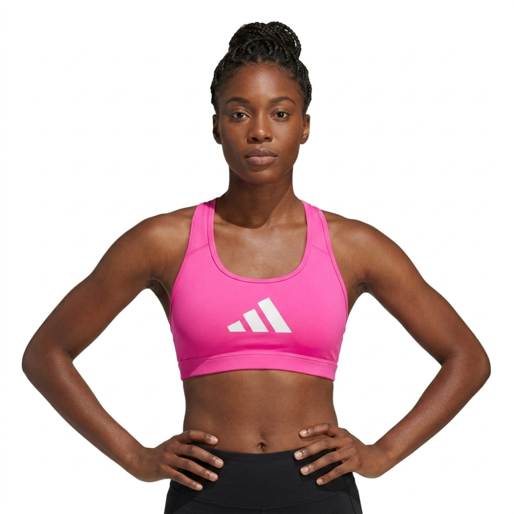 Top S rosado fuerte ADIDAS logo grande