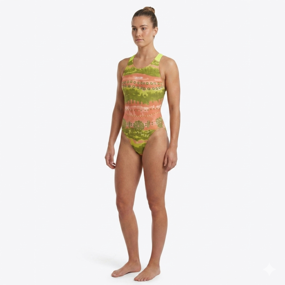 Traje de baño 26 HIND estampado verde y otros