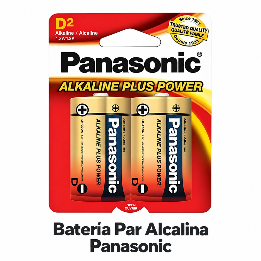 Batería Par Alcalina tipo D