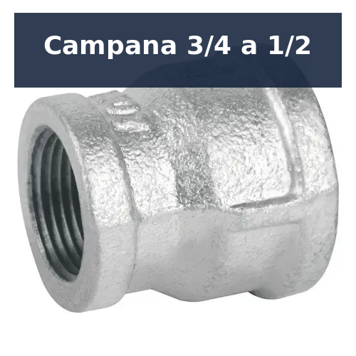 Campana 3/4 a 1/2