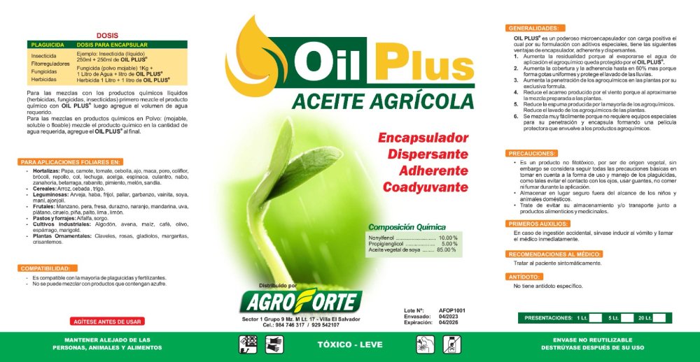 OIL PLUS VEGETAL