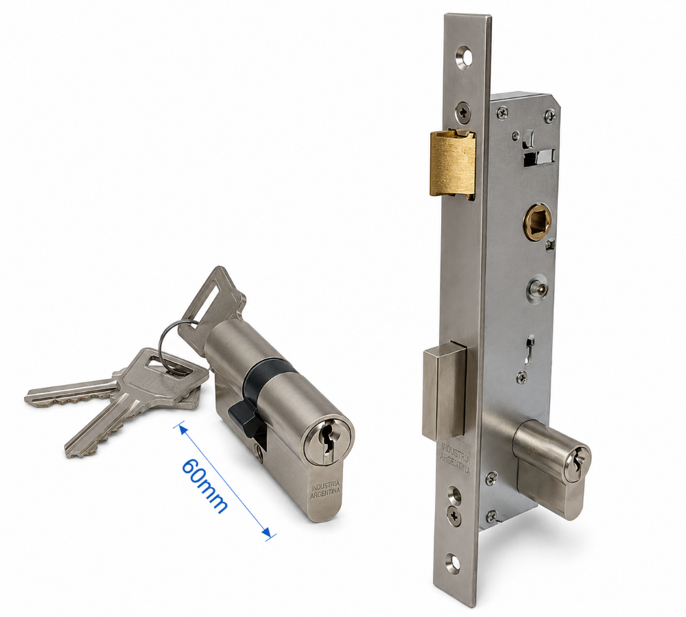 2006 KALLAY CERRADURA ANGOSTA CON CILINDRO YALE 60 MM