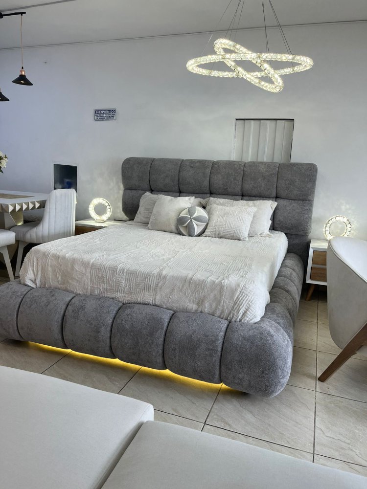 CAMA NUBE ABULLONADA