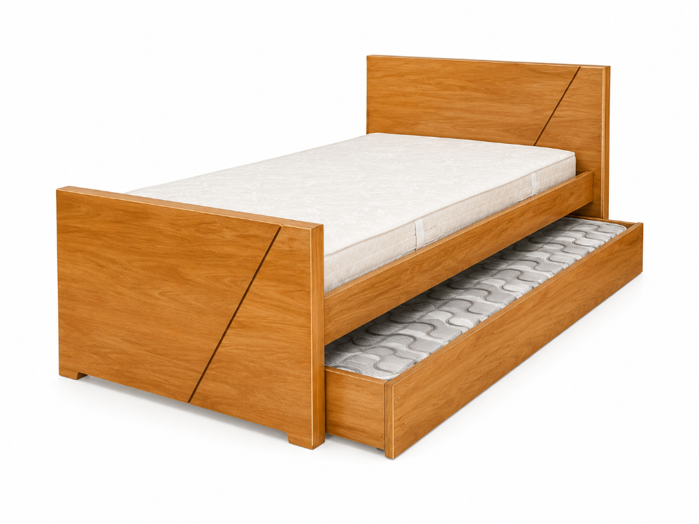 CAMA NIDO EN FLOR MORADO