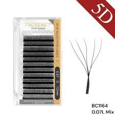 EXTENSIONES DE PESTAÑAS TECNOLOGICAS 5D W NAGARAKU 0.07L MIX BC1164