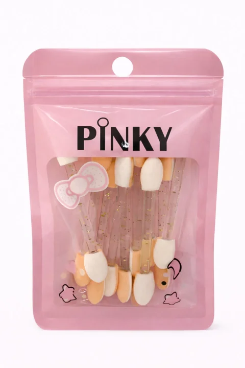 Pincelito aplicador doble Pinky 10u