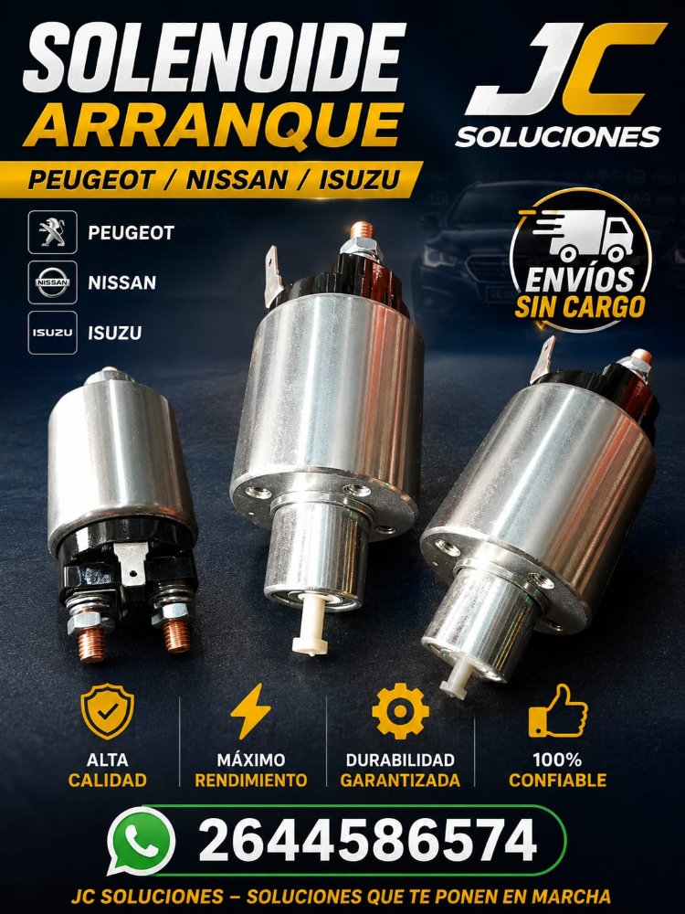 SOLENOIDE ARRANQUE TIPO MITSUBISHI PEUGEOT 405 DIESEL / IZUSU / NISSAN #MDRSL697