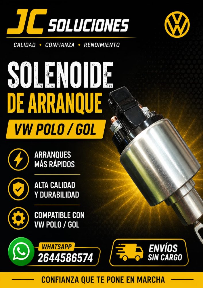 Solenoide Arranque VW polo / Gol   #MDRSL972